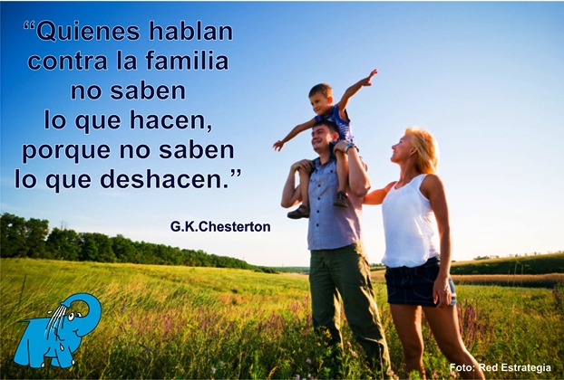 Una Enseñanza de Chesterton sobre La Familia, en La Frase del Centro de lavado de coches Elefante Azul Avilés